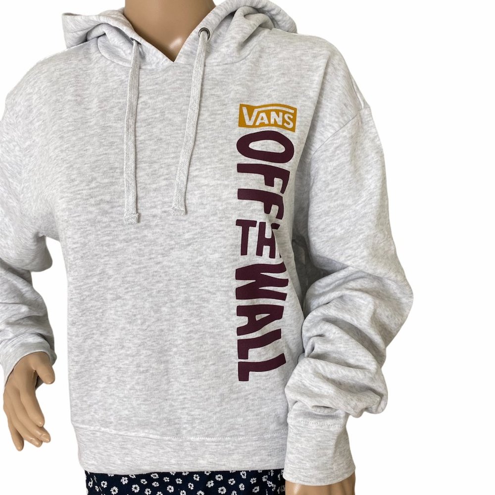 VANS Sidewall Stamp Off The Wall Grey Hoodie W VN0A5HJN15P - Picture 5 of 9